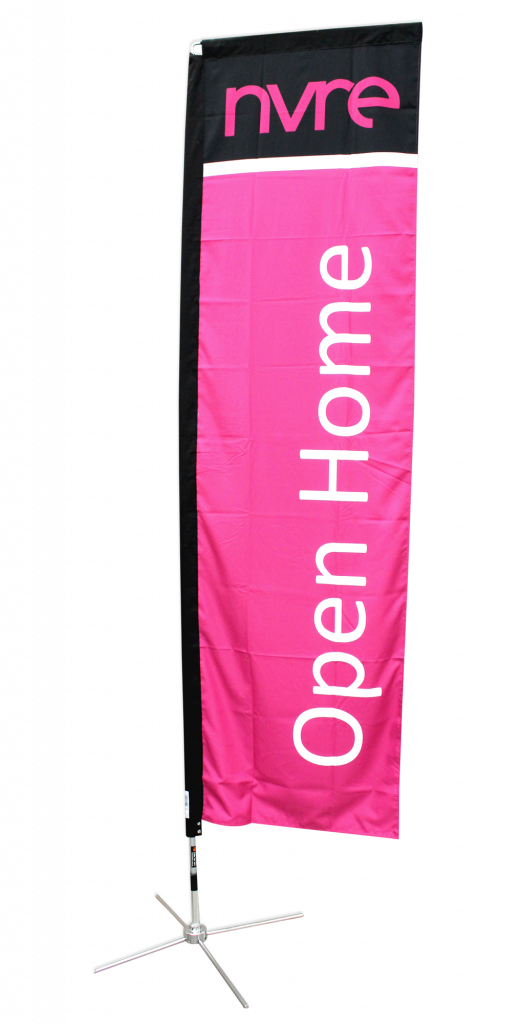 Real Estate Open Feather Flag