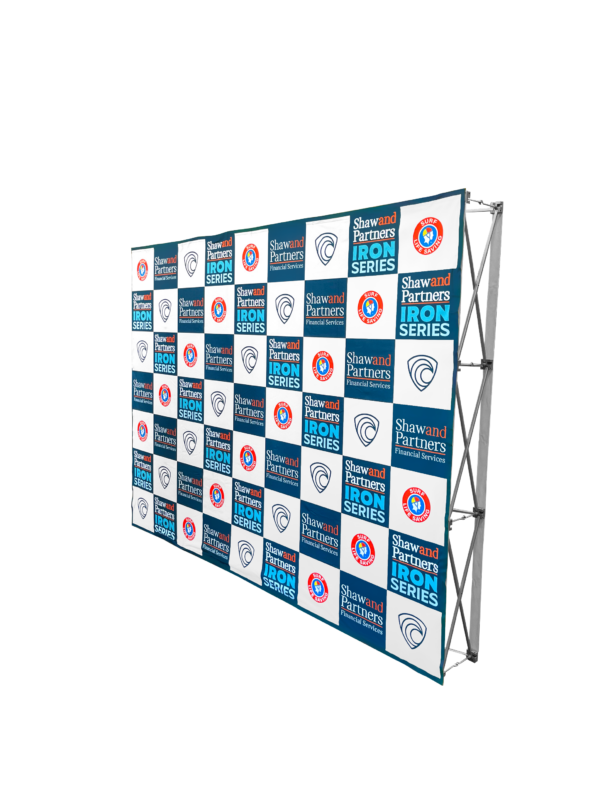 Pop Up Single Sided Media Wall - 3.0m x 2.25m