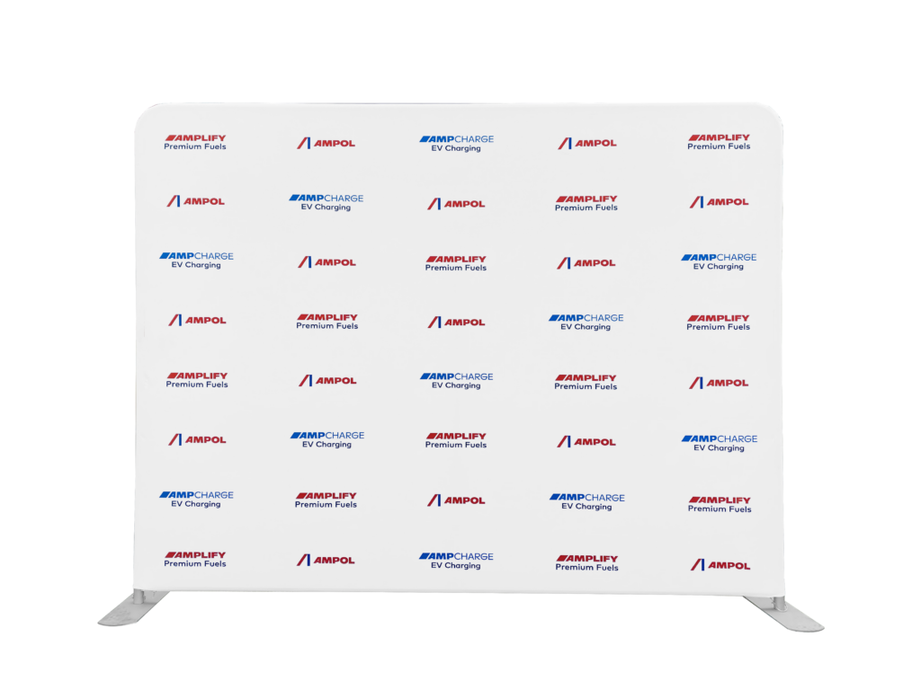 F-Tube SINGLE-SIDED Media Wall with Frame and Carry Bag