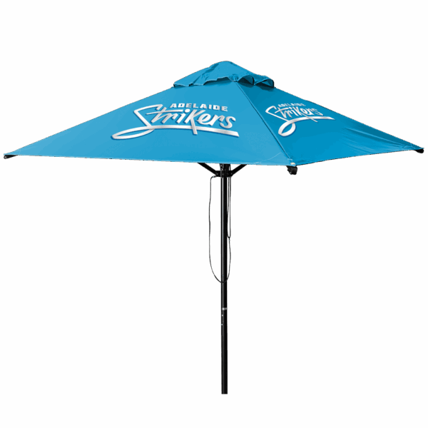 Deluxe Umbrella All Over Branded Canopy with Black Frame