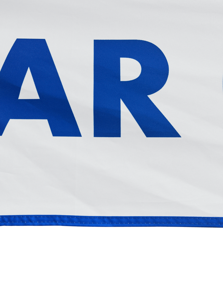 Double stitched seams on a marquee canopy