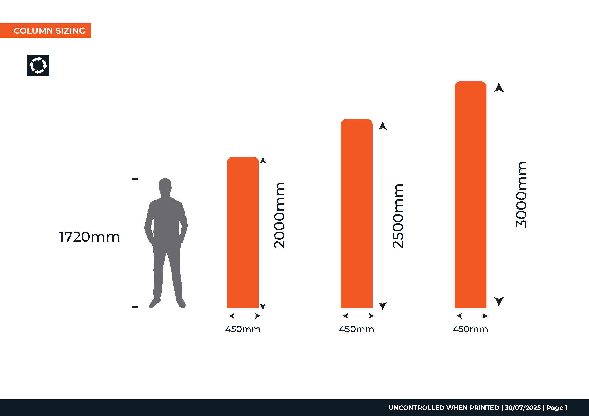 inflatable arch sizing