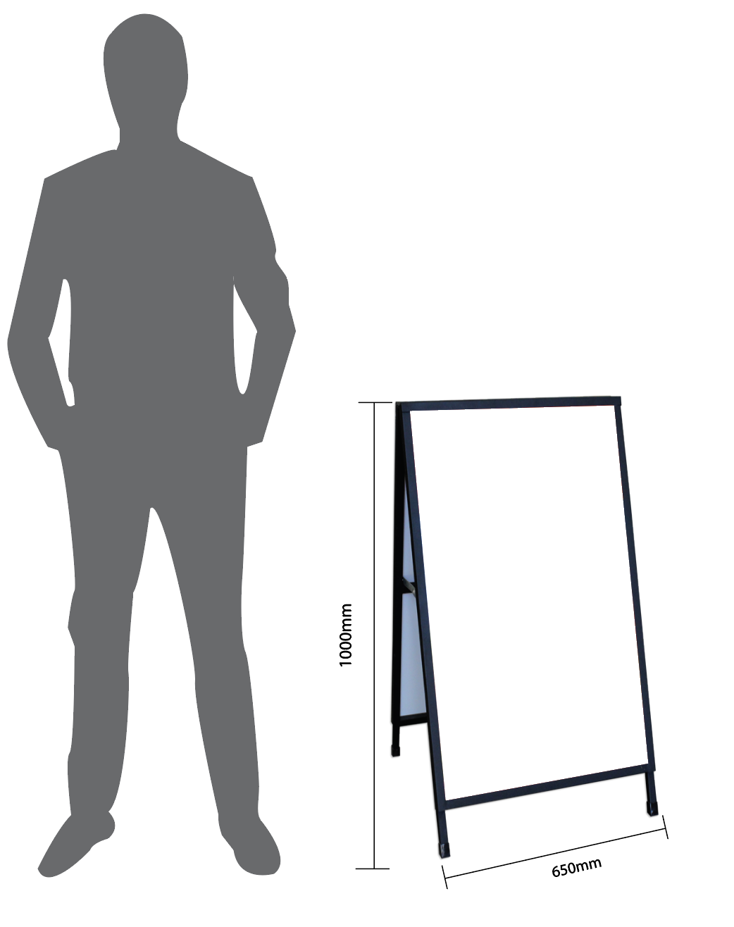 Corflute insert a-frame specs